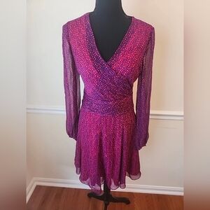 Diane von Furstenberg Ashlynn Dress in Snake Weave Red Size 4